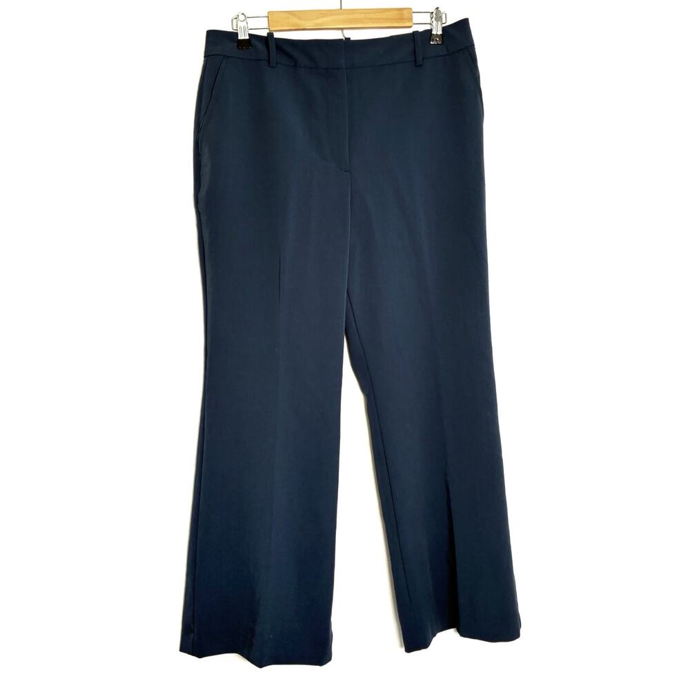 Worthington High Rise Trouser Petrol Blue Dress Pants NWT Womens 12 PETITE